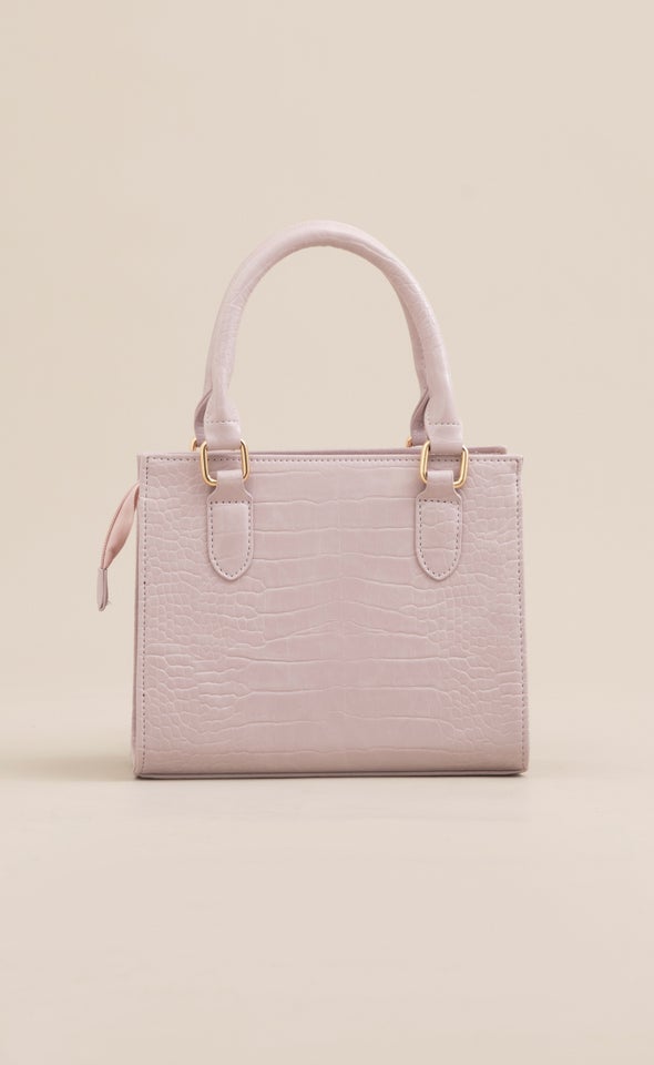 Croc Tote Bag Lilac