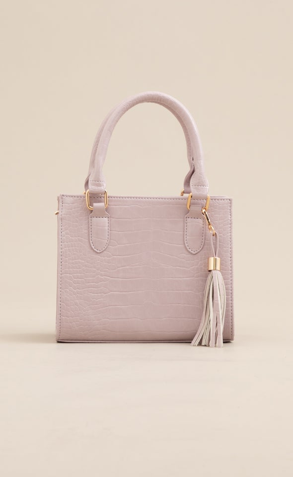 Croc Tote Bag Lilac