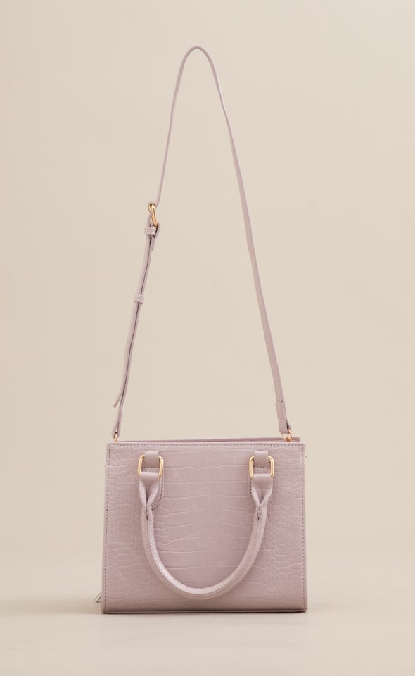 Croc Tote Bag Lilac