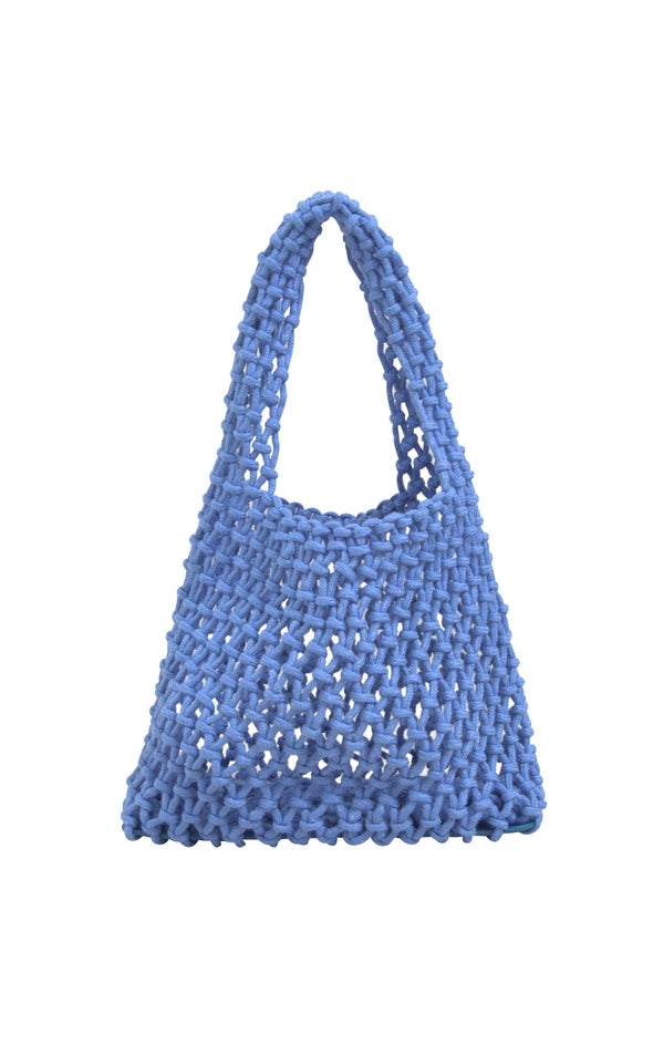 Crochet Tote Blue