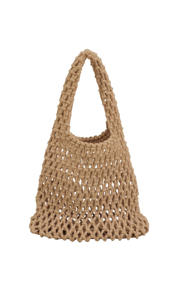 Crochet Tote Tan