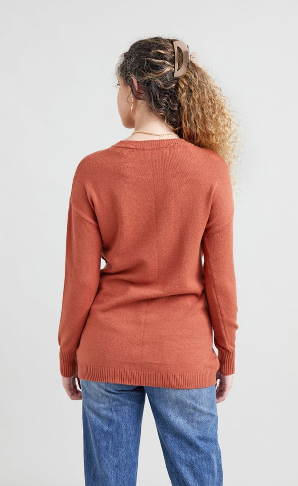 Cross Front Sweater Amber