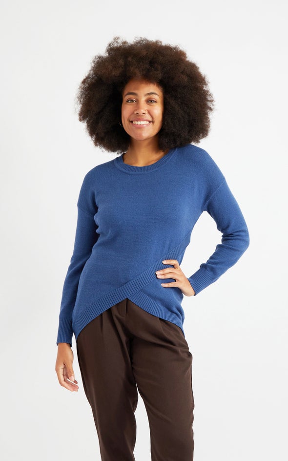 Cross Front Sweater Pacific