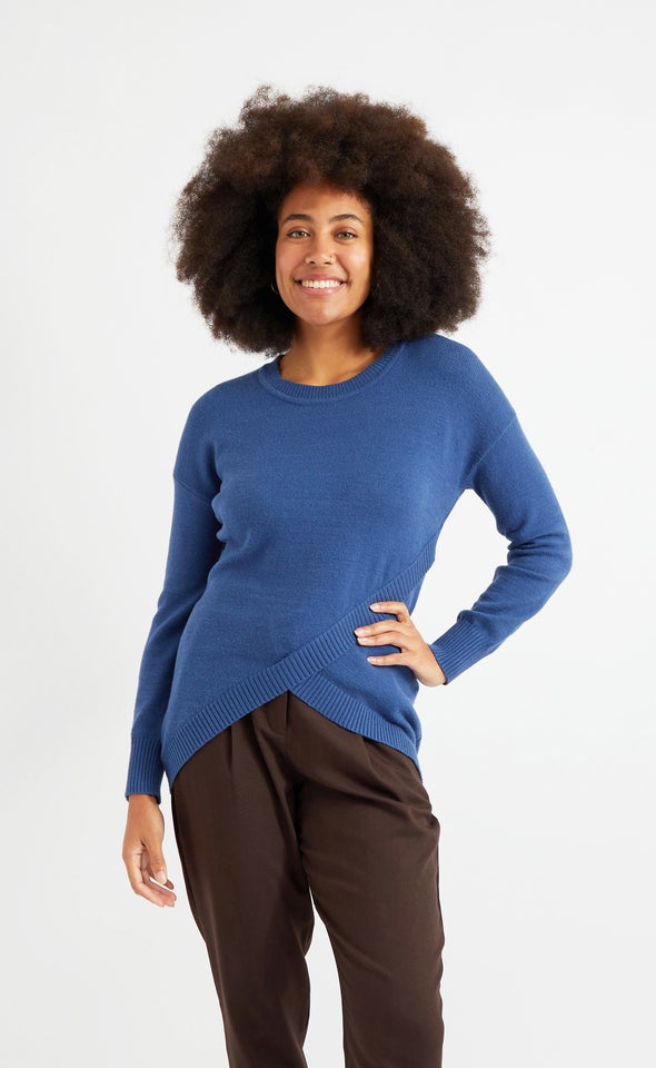 Cross Front Sweater Pacific