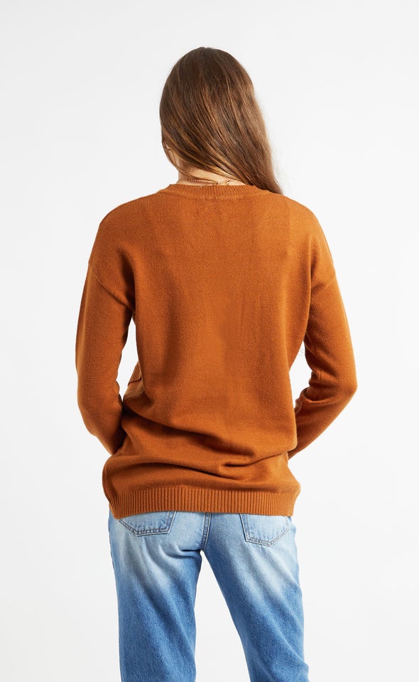Cross Front Sweater Spice