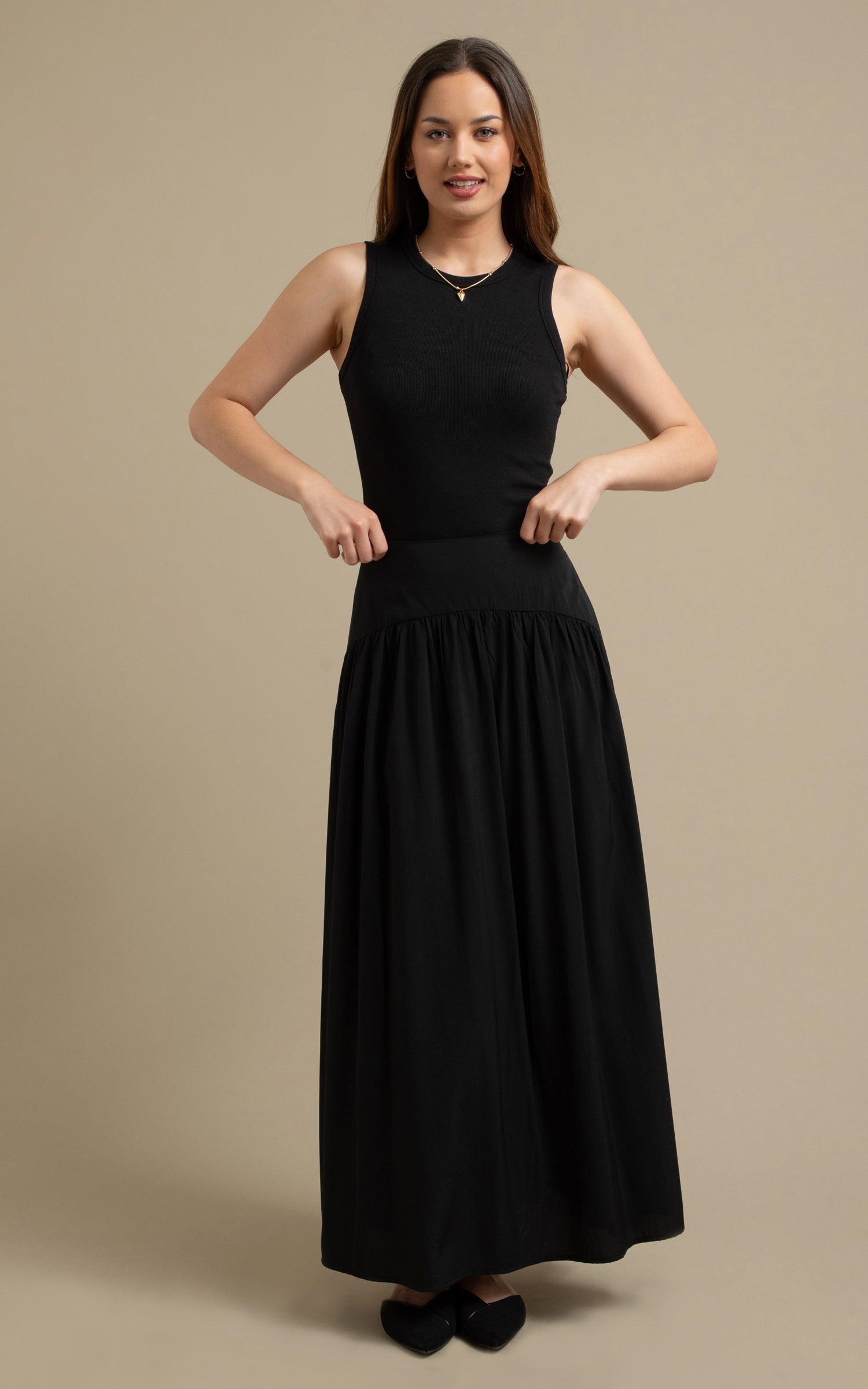 MAXI SKIRT WITH SHAPED YOKE SON OF SEVEN QUEENS