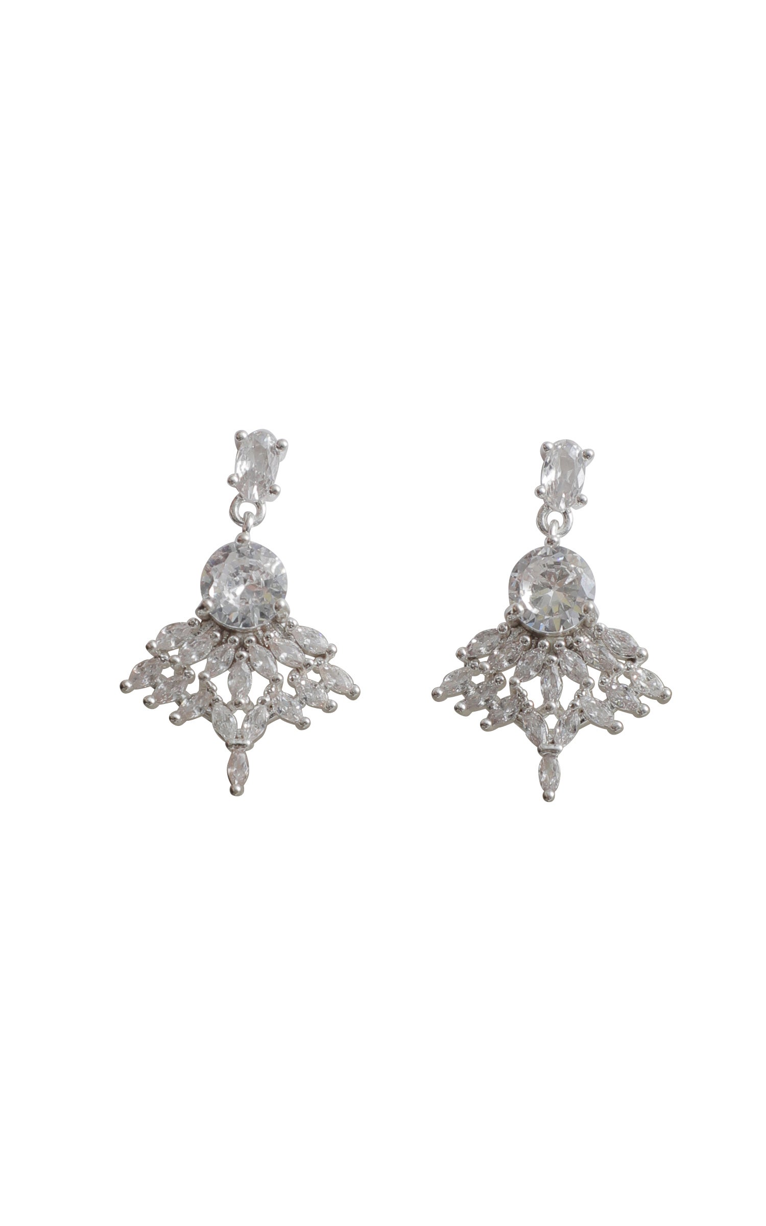 Vintage Czech Rhinestone Long Blue Sapphire Diamante Drop Pierced Earrings  - Etsy
