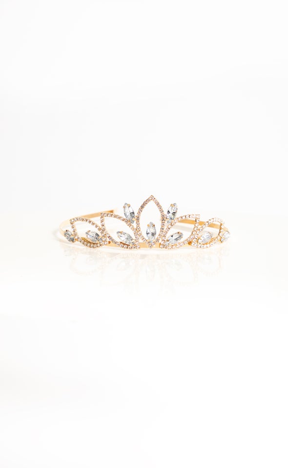 Diamante Tiara Gold