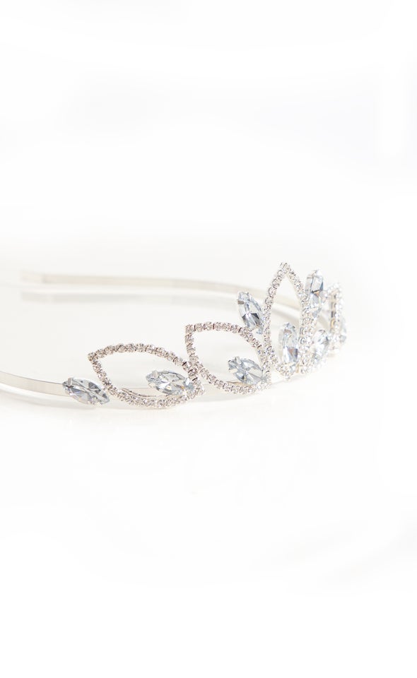 Diamante Tiara Silver