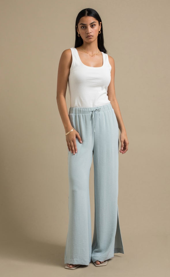 Drawcord Summer Pants Sage