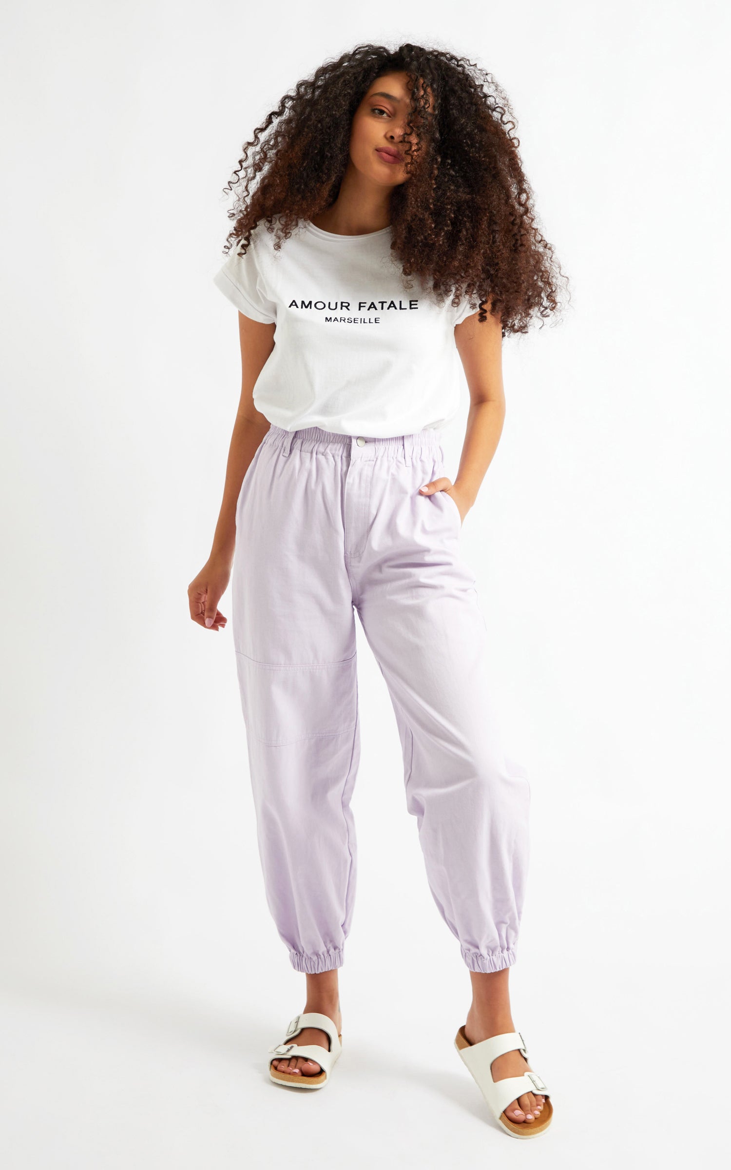 Elastic Trim Cargo Pants | Pagani