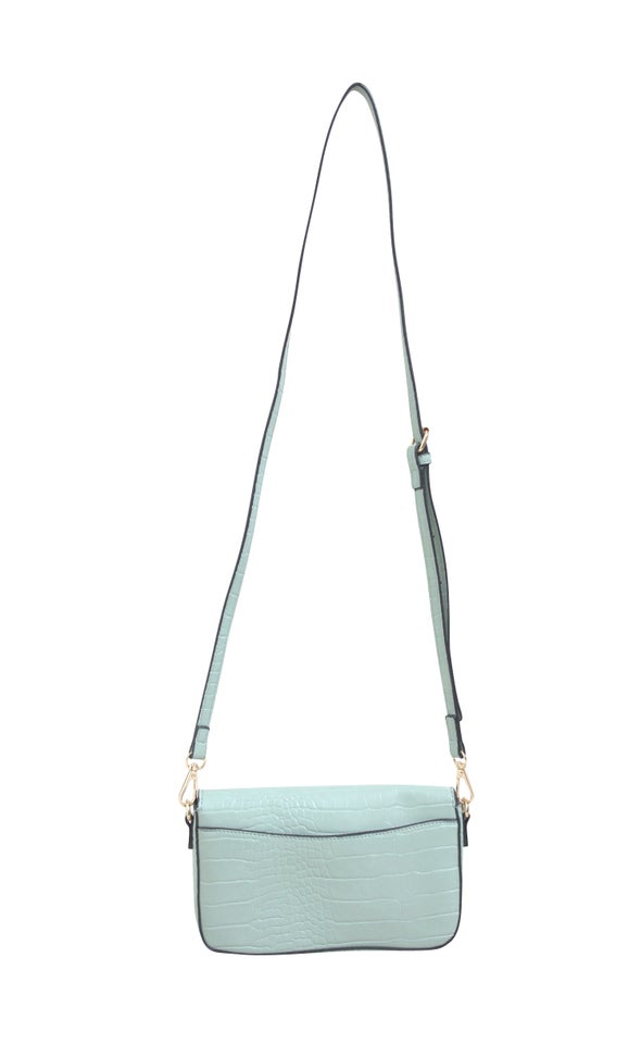Envelope Croc Tote Sage