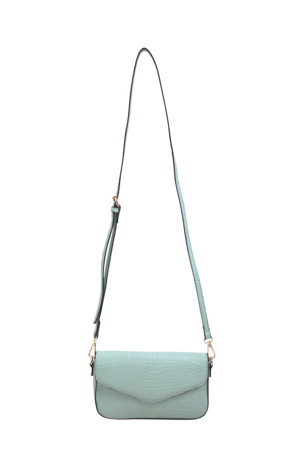 Envelope Croc Tote Sage