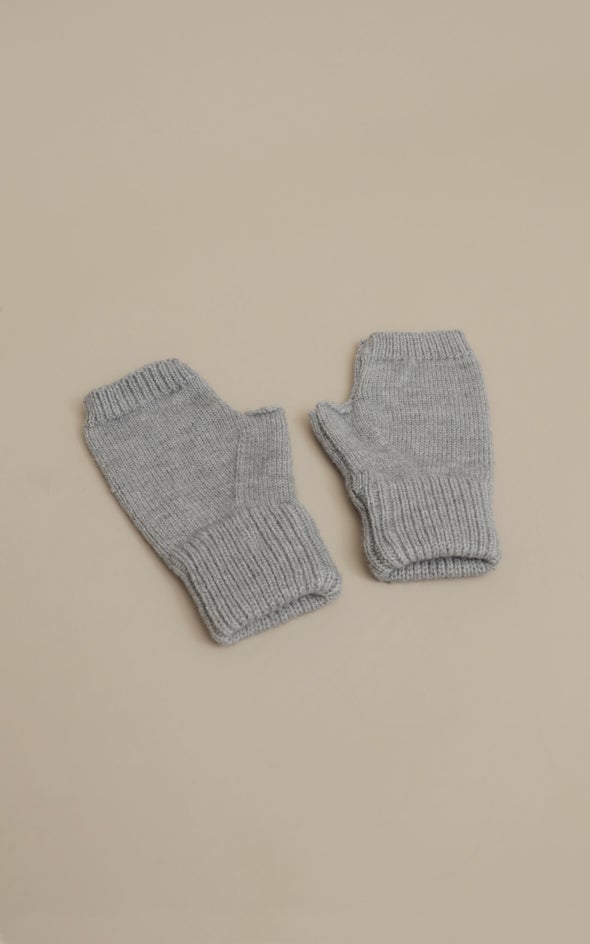 Fingerless Gloves Grey