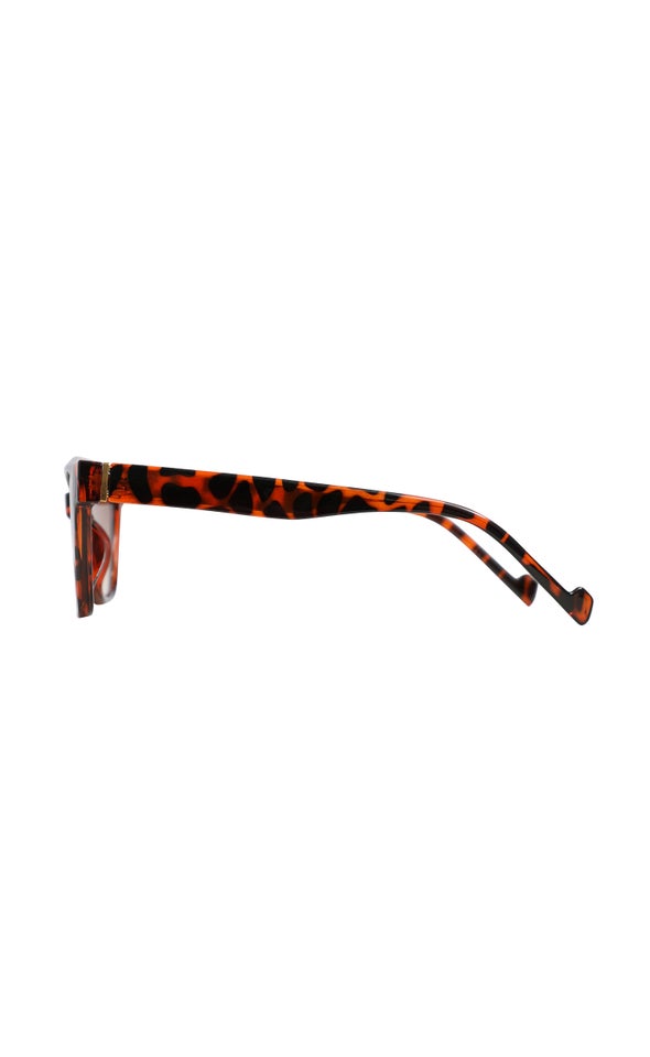 Flat Edge Cateye Sunglasses Tortoiseshell
