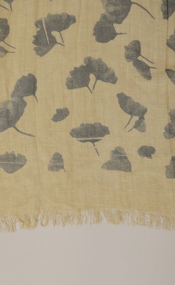 Floating Florals Scarf Yellow