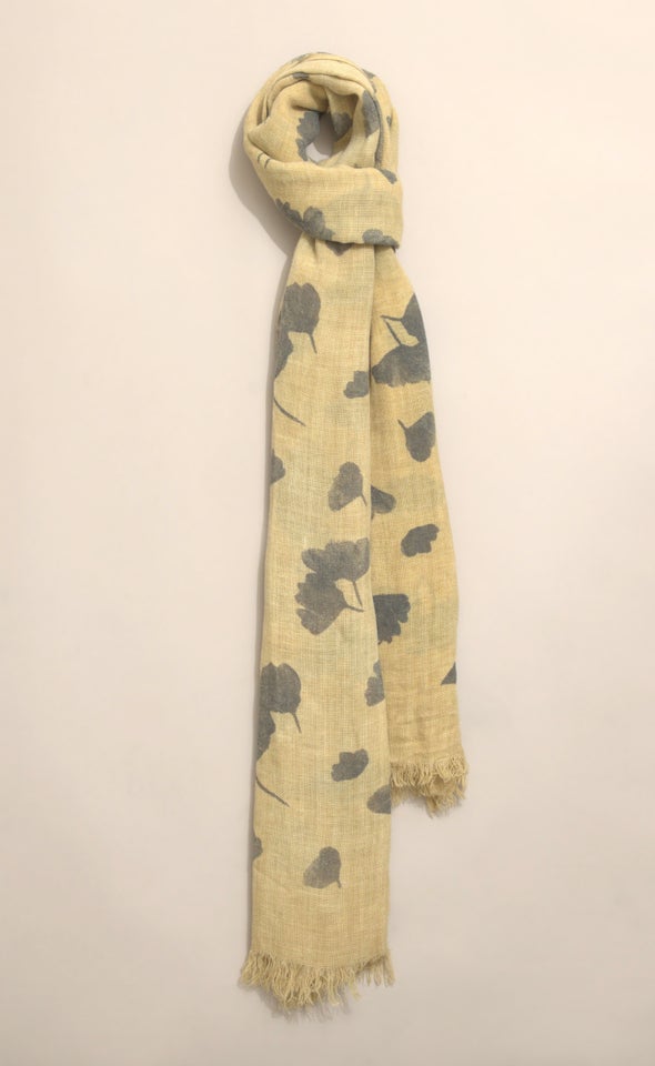 Floating Florals Scarf Yellow