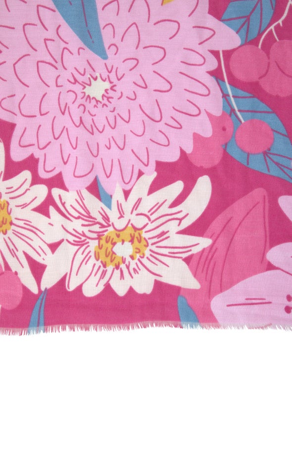 Floral Print Scarf Pink/floral
