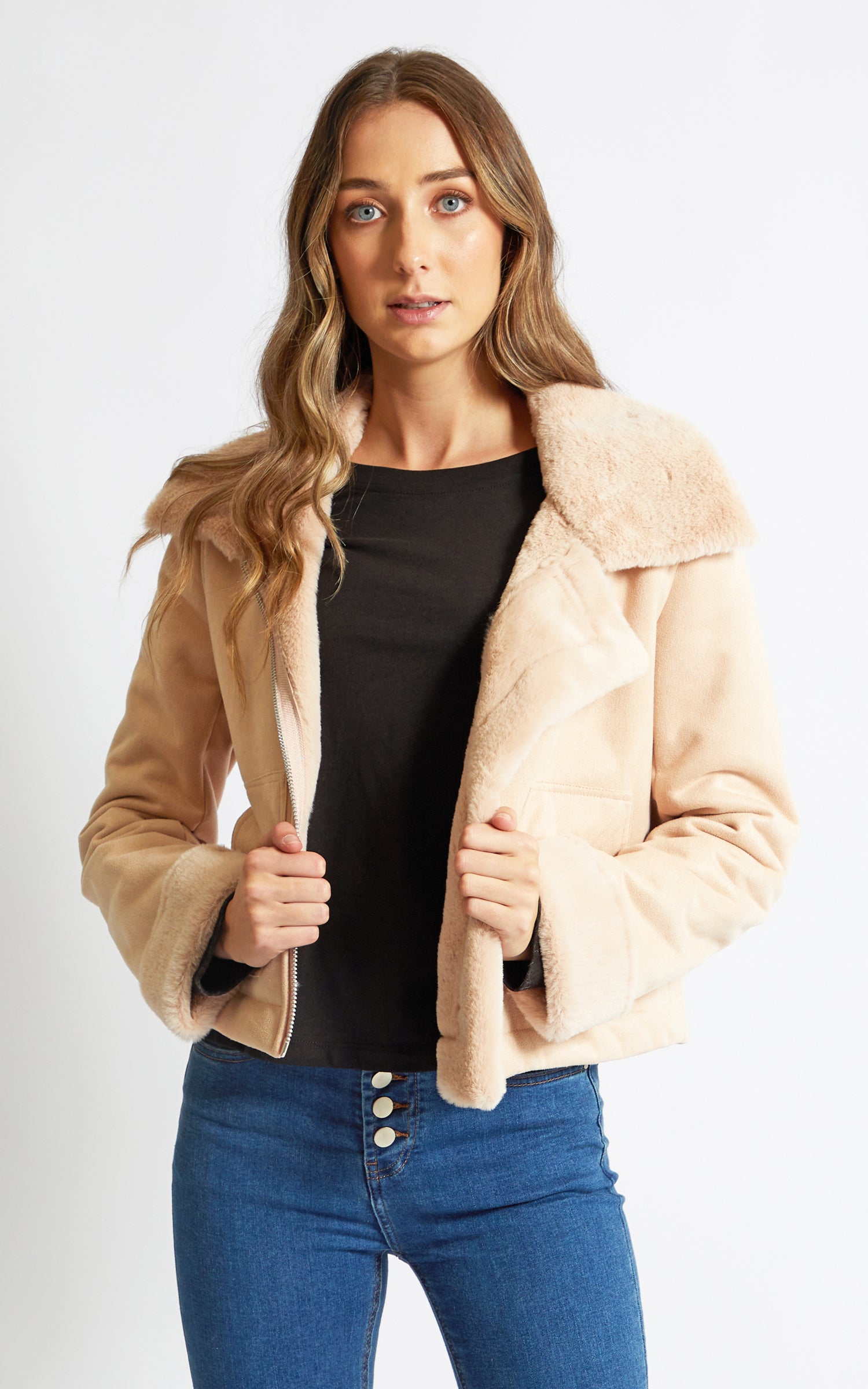 Pagani faux fur jacket Clearance