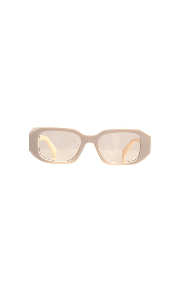 Geo Frame Sunglasses Blush