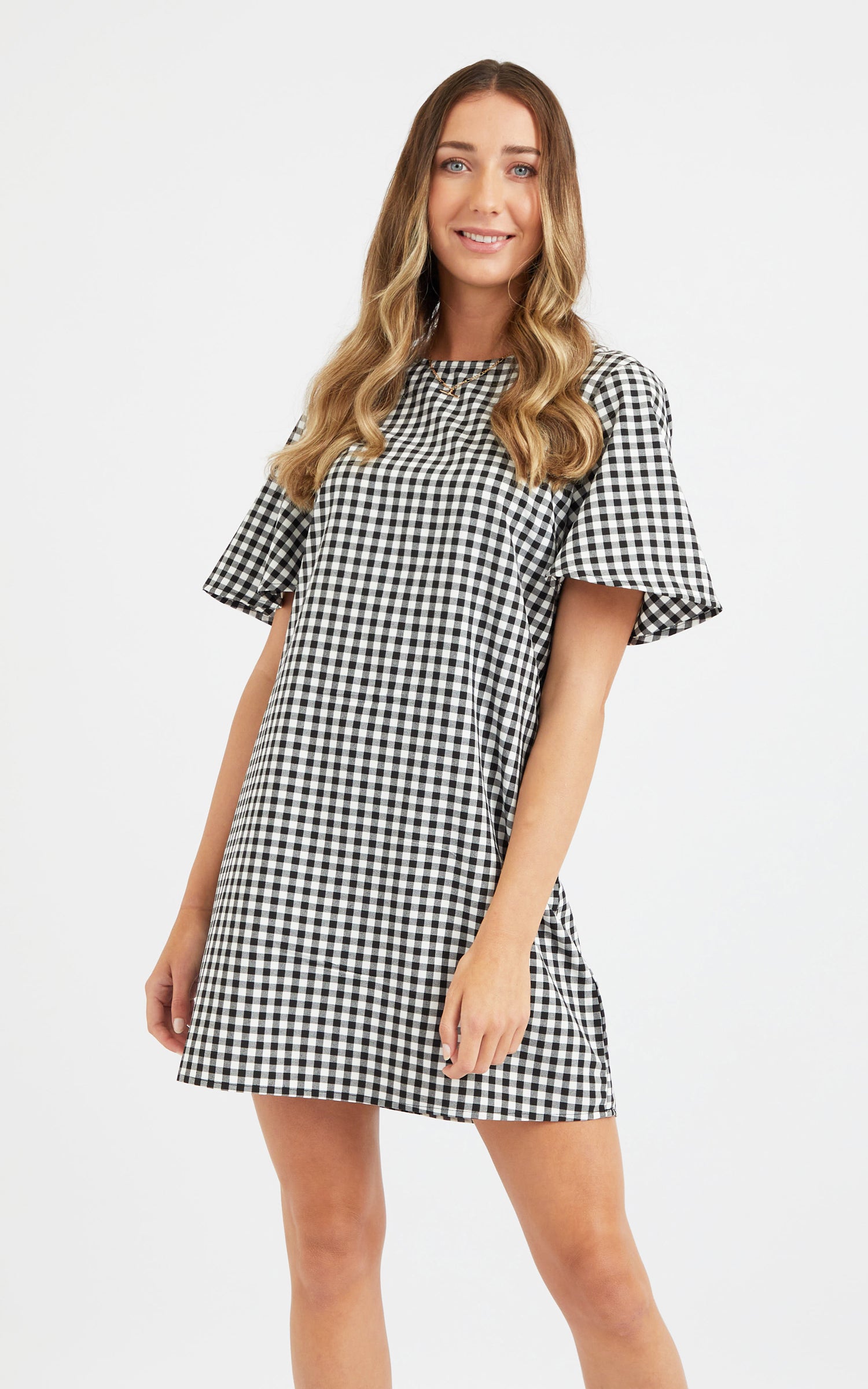 Gingham Loose Fit Dress | Pagani