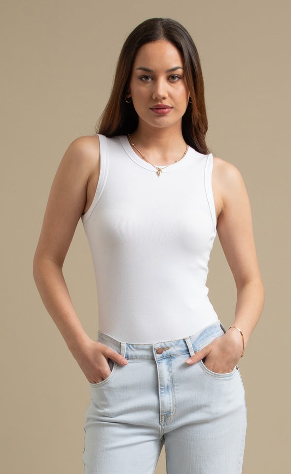 High Neck Rib Tank | Pagani