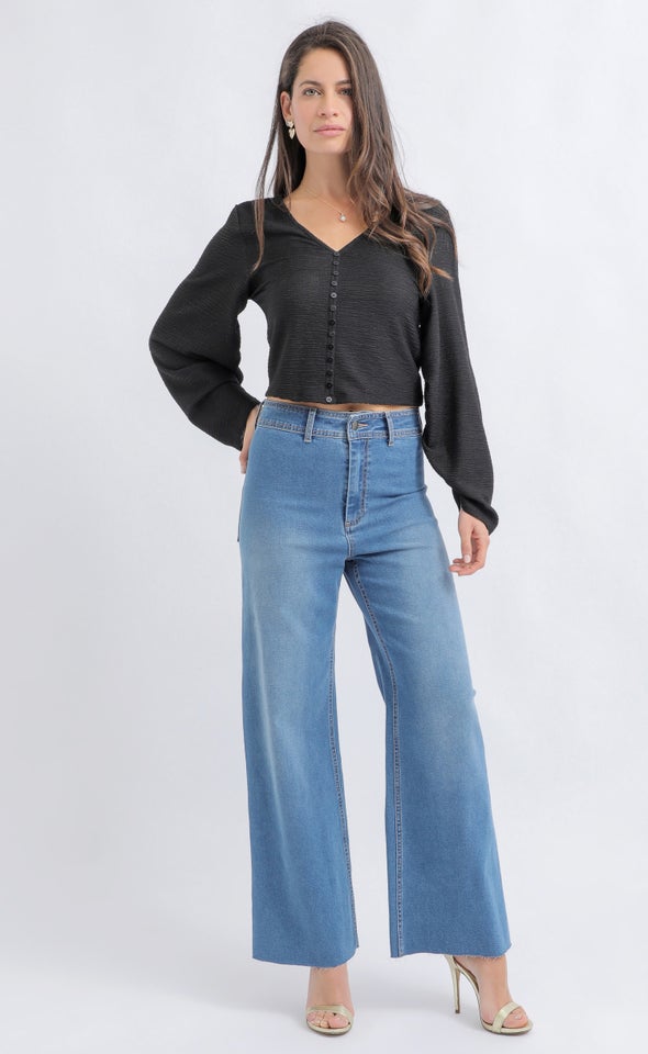 High Rise Sailor Jeans Blue