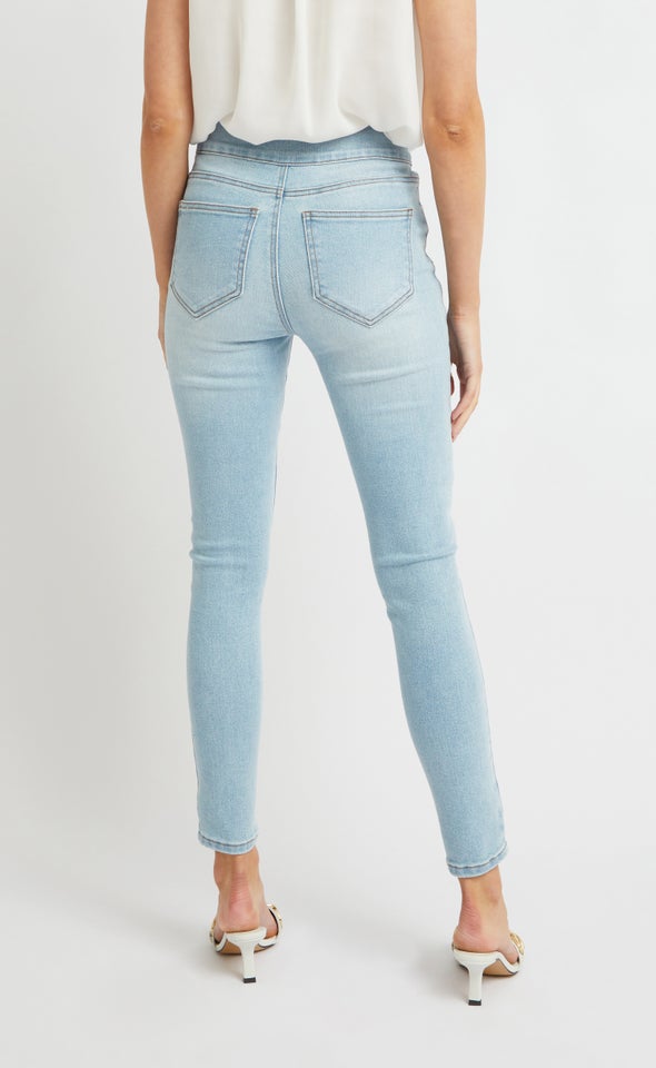 High Rise Skinny Jeans Light Blue