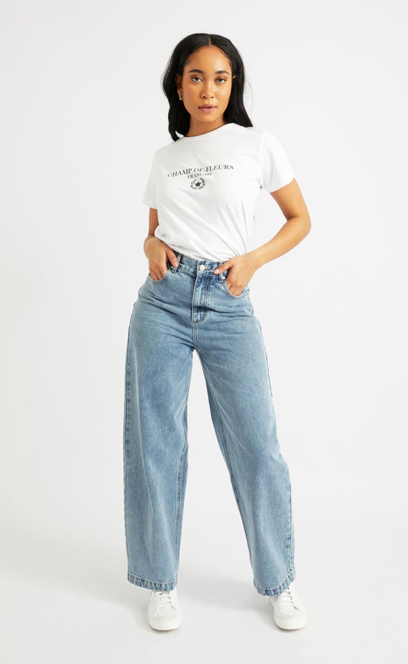 High Waist Loose Fit Jeans | Pagani