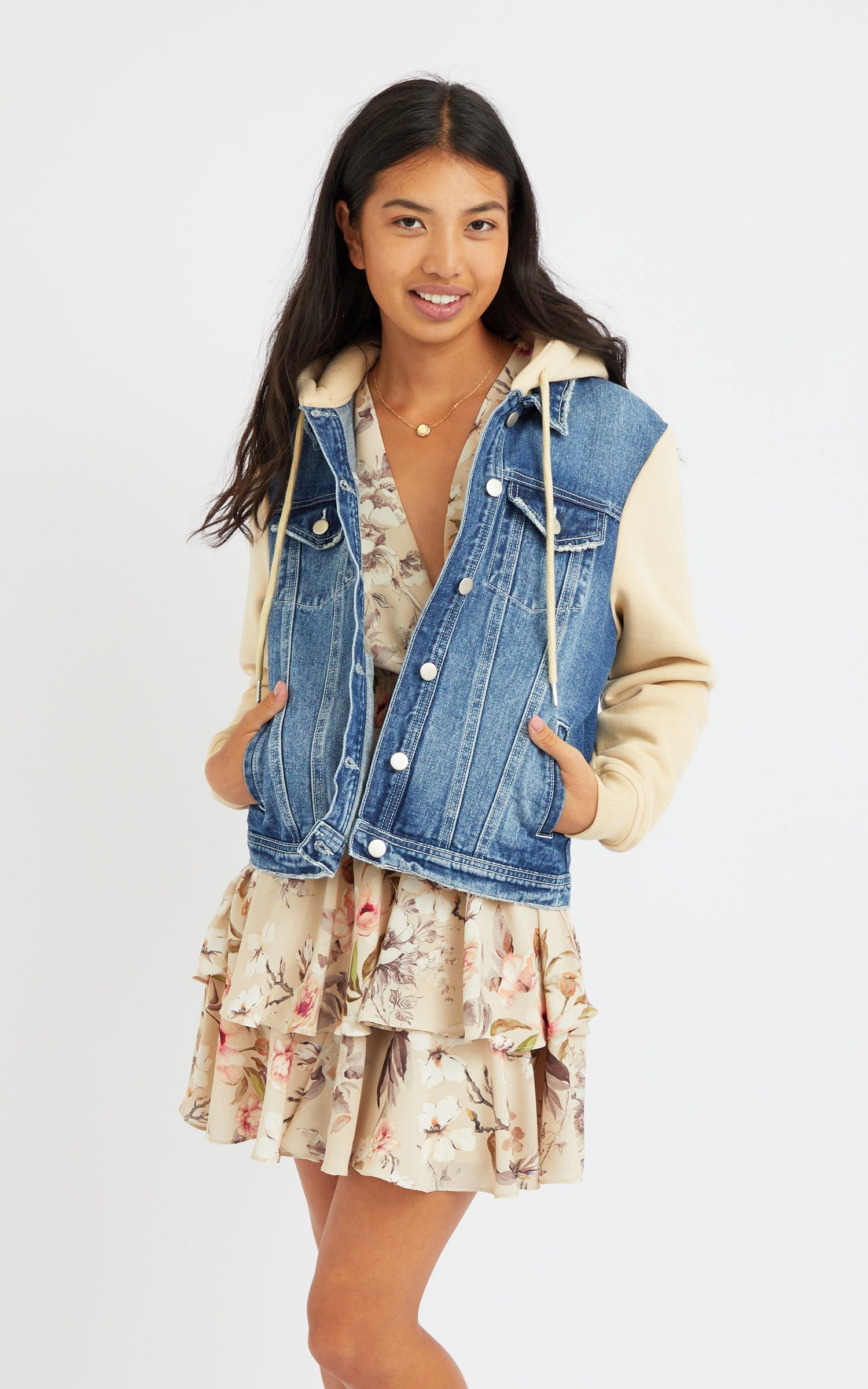 Hooded Denim Jacket | Pagani