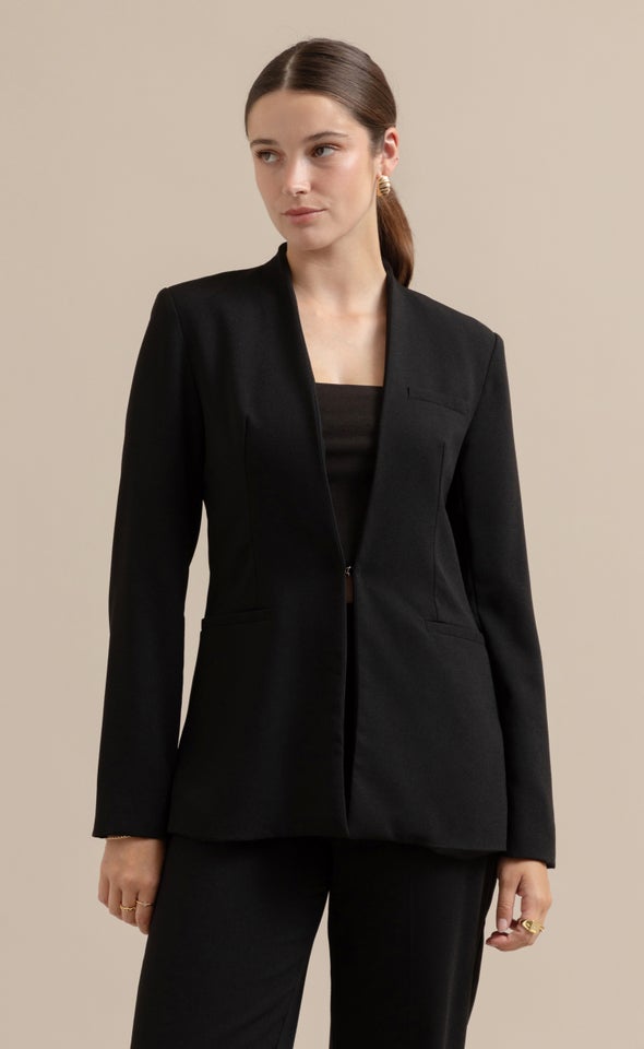 Hook & Eye Blazer Black