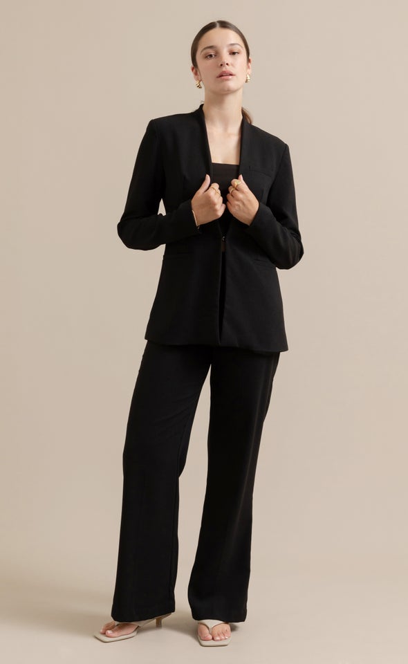 Hook & Eye Blazer Black