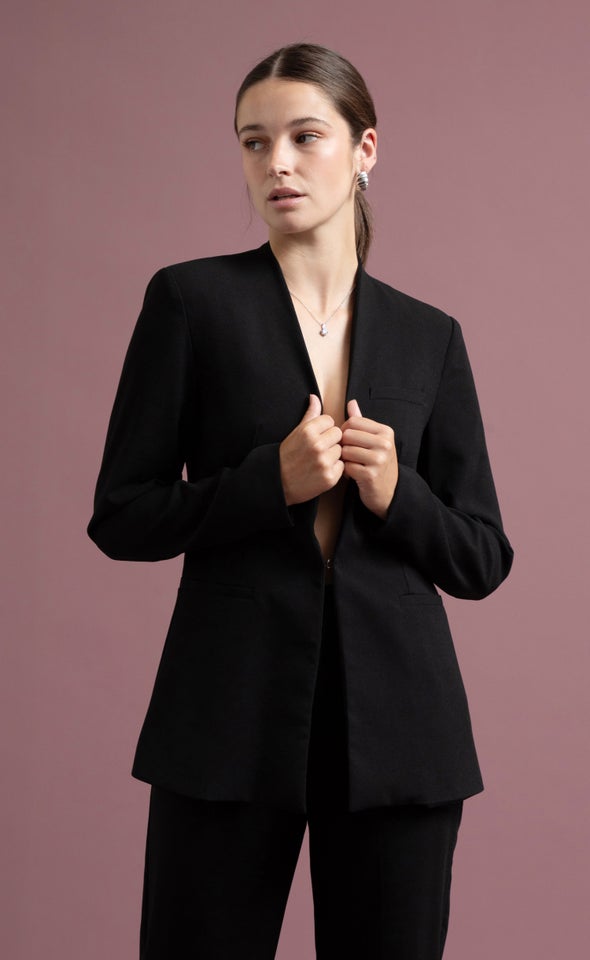 Hook & Eye Blazer Black