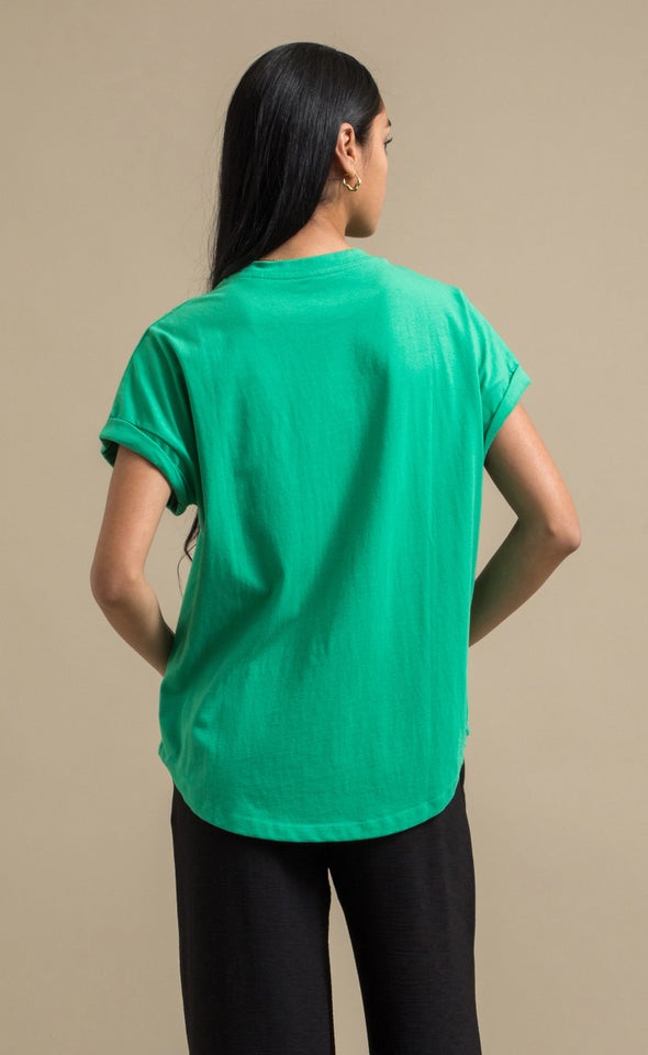 Jersey Plain T-Shirt Green