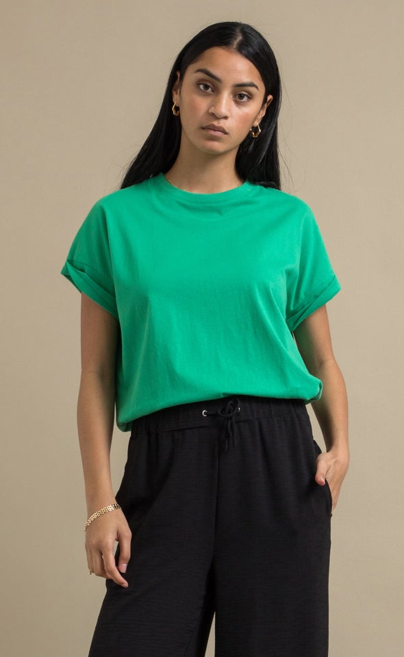 Jersey Plain T-Shirt Green