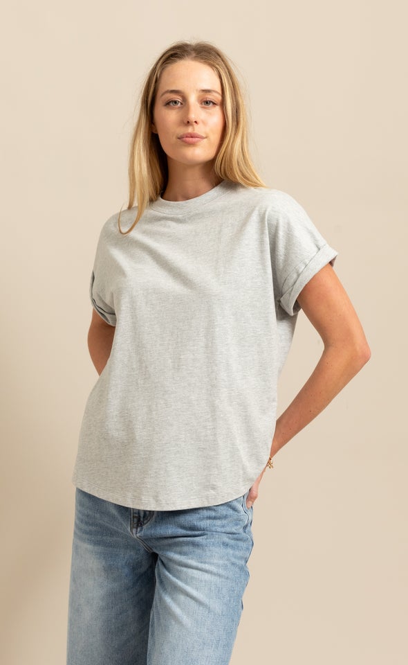Jersey Plain T-Shirt Snow Marle