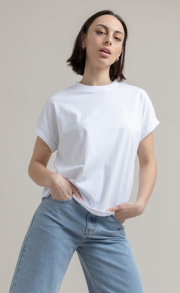 Jersey Plain T-Shirt White