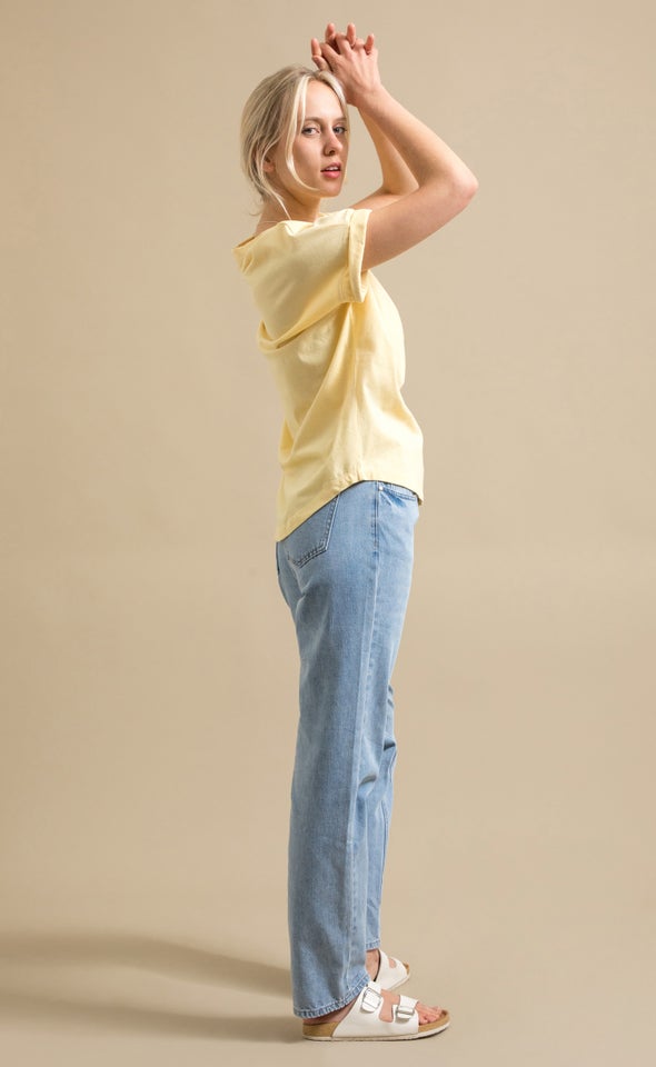 Jersey Plain T-Shirt Yellow