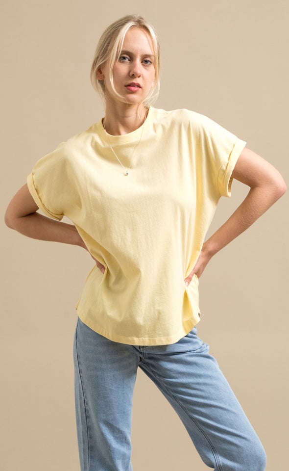 Jersey Plain T-Shirt Yellow