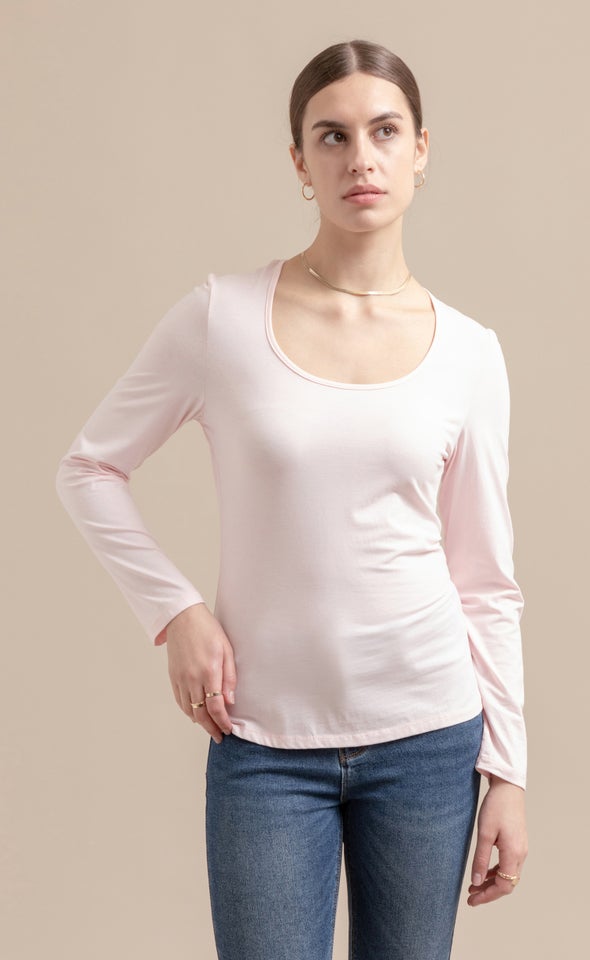 Jersey Plain Top Blush
