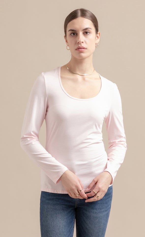 Jersey Plain Top Blush