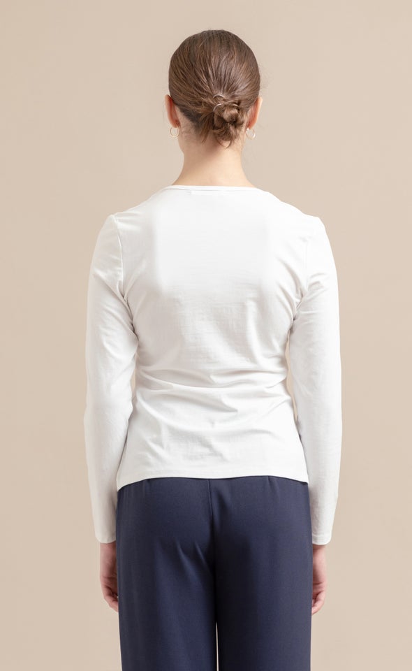 Jersey Plain Top White