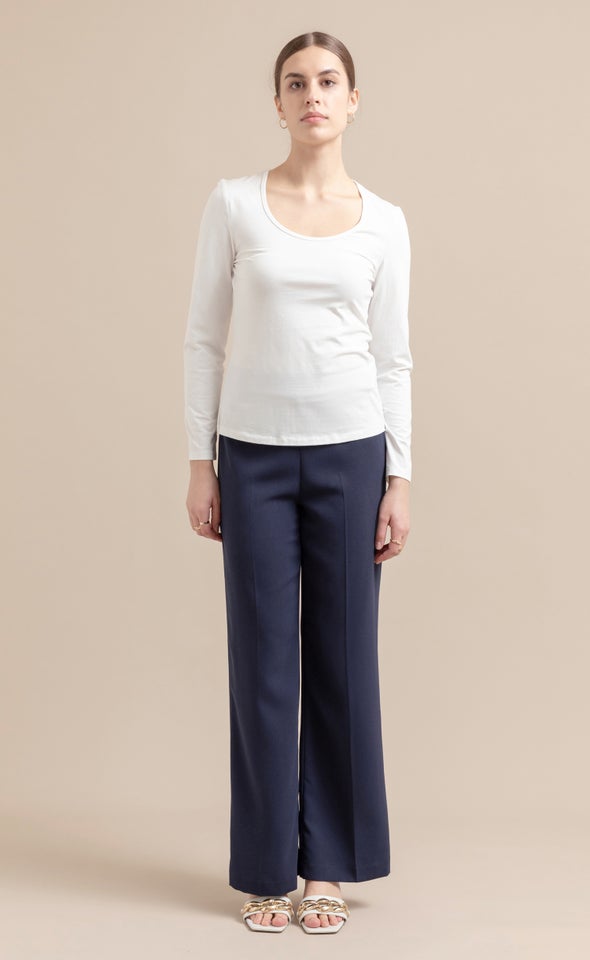 Jersey Plain Top White