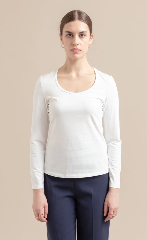 Jersey Plain Top White