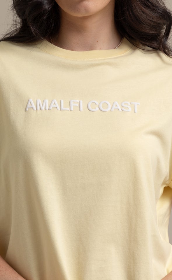 Jersey Print T-Shirt Lemon/amalfi