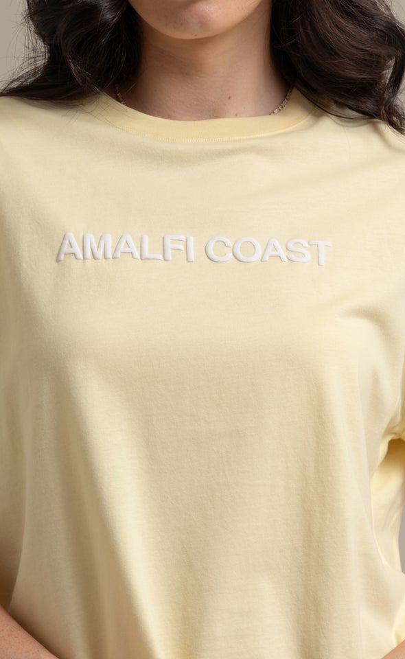 Jersey Print T-Shirt Lemon/amalfi