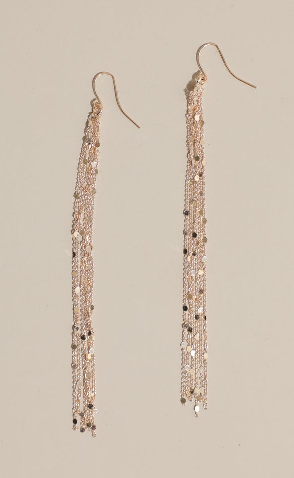 Jewel Tassel Drop Earrings