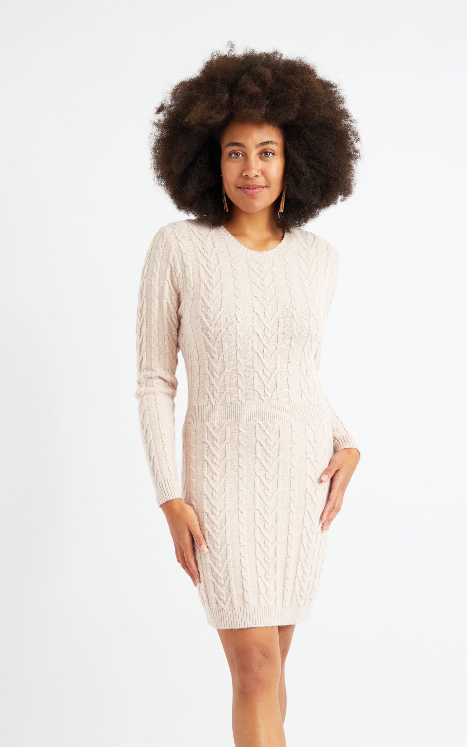 Knitwear Cable Knit Jumper Dress | Pagani