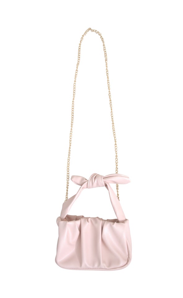 Knot Strap Handbag Baby Pink