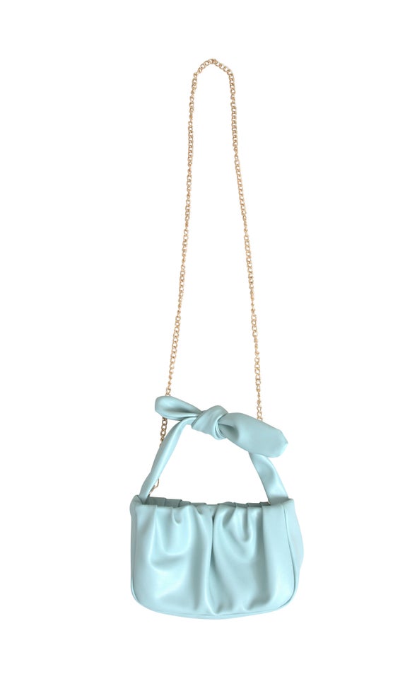 Knot Strap Handbag Pale Blue